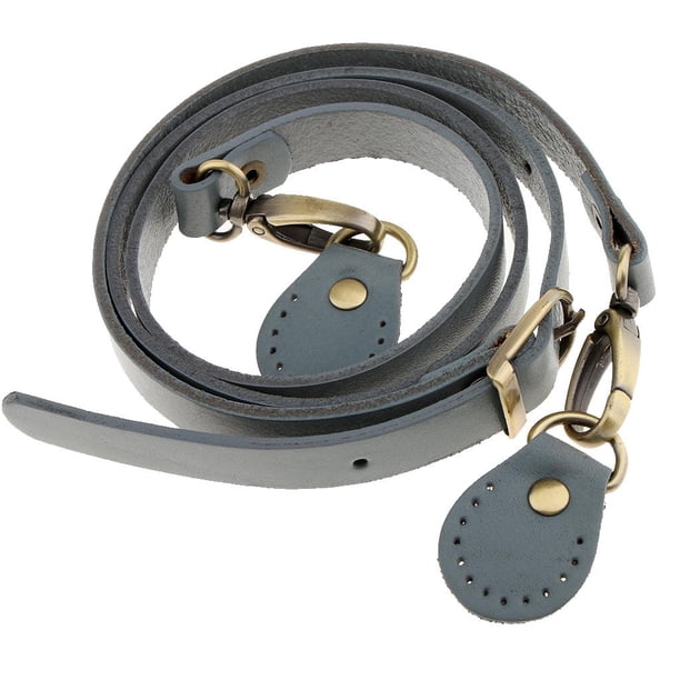 Correa de material cuero multifunzionale Metal para Bolsa de Mano Accesorios de Impermeable DIY Mujeres Moda Gris BLESIY Reemplazo de la correa del bolso