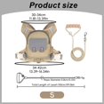 thumbnail image 3 of Reflective Waterproof Dog Harness Backpack with Leash, Adjustable No-Pull Pet Vest with Storage Pockets for Outdoor Use, 3 of 5
