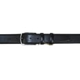 thumbnail image 3 of Mens Black Genuine Leather Belt PIERO ROSSI Turkey Soft Full Grain #Black-A, 3 of 5