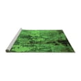 thumbnail image 2 of Ahgly Company Machine Washable Indoor Square Oriental Green Industrial Area Rugs, 3' Square, 2 of 4