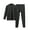 Dark Gray, variant on Thermal Underwear for Men Long with Fleece Men Cold Weather Top Bottom Warm Underwear Plush Thickened And Fast Heating Bottom Autumn Clothes And Pants Set