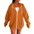 thumbnail image 2 of Pyhlmscde Women's 2025 Fall Basic Lightweight Sweatshirt, Womens Tops, Sweatshirt for Women, Knit Cardigan, 2 of 5