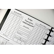 Budget at a Glance Planner Refill, Bill Pay Checklist for 11 Disc Planners
