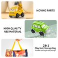 thumbnail image 3 of Coche de juguete TEMI para niños pequeños, 12 piezas con alfombrilla o bolsa de juego, de 1 a 3 años, 3 of 9