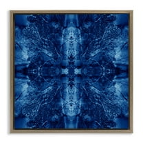 Stupell Industries Balanced Tie Dye Pattern Abstract Painting Brown Floater Framed Canvas Art Print Wall Art, 25 x 25