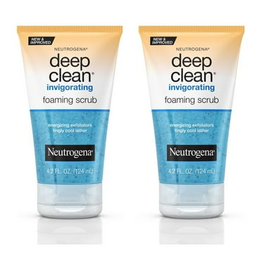 2 Pack Neutrogena Deep Clean Invigorating Foaming Scrub 4.20 oz Each