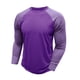 thumbnail image 4 of Blusas y camisas de manga larga con cuello redondo para hombre, blusa informal de poliéster con bloques de color y manga larga con cuello redondo., 4 of 6
