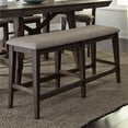 thumbnail image 2 of Double Bridge Dark Chestnut and Gray Counter Wood Bench (RTA), 2 of 6