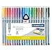 thumbnail image 2 of Staedtler Triplus Fineliner Porous Point Marker Pens Easel Storage Case 0.3mm Assorted Colors (20 Count), 2 of 2