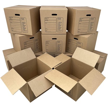 Uboxes 12 Premium Medium Moving Boxes 18x18x16