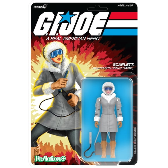 Super7 - G.I. Joe - ReAction  Wv6 - Arctic Scarlett