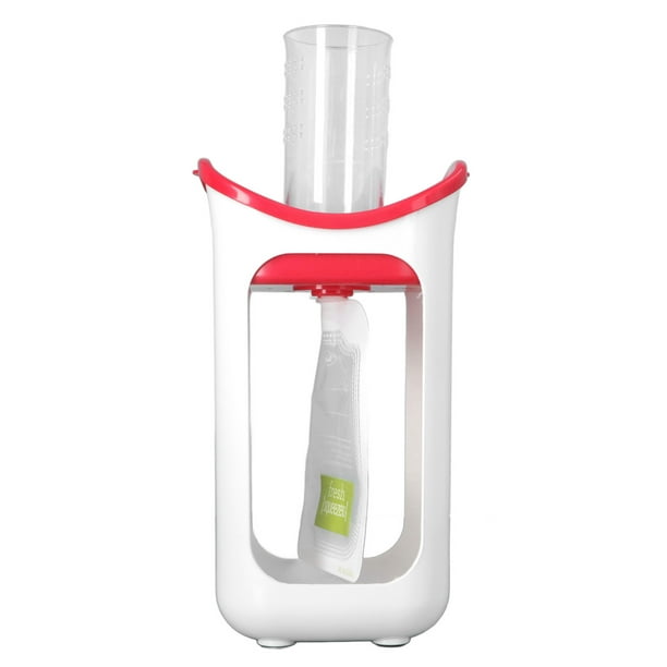 Presse-Purée Manuel Baby Squeeze Station Rouge - Préparation Facile Aliments Bébé