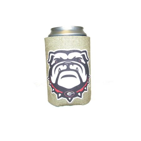 Jay Mac Sports UGA Mascot Burlap Can Beverage Insulator