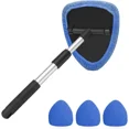 thumbnail image 2 of Car Windshield Cleaning Tool with Extendable Handle & 4 Reusable Microfiber Pads, 2 of 5
