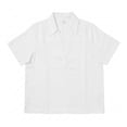 thumbnail image 1 of Blusa George para Mujer Cuello Polo Manga Corta Blanco Talla M, 1 of 4