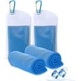 thumbnail image 1 of Toalla de enfriamiento, toallas deportivas de microfibra para fitness, toallas de enfriamiento para cuello y cara, toalla fría súper absorbente para camping, senderismo, gimnasio, fitness, yoga,, 1 of 1