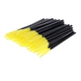 thumbnail image 2 of 50PCS Silicona Extensión Cepillos de pestañas Varitas Aplicadores Amarillo Zulema Pinceles para pestañas, 2 of 8