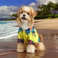 thumbnail image 4 of Perro Camisa de Verano Ropa de Mascotas Poliéster Casual Playa Camisa para Perros Elegante Cómodo Ligero Transpirable Conjunto, 4 of 5
