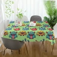 thumbnail image 3 of Yayeee Tablecloths 54" x 54" Rectangle Wrinkle Resistant Party Table Cover, Cute Monsters Pattern, 3 of 8