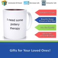 thumbnail image 2 of Pottery Gift Mug, Ceramic Novelty Coffee Mug, Tea Cup, Gift Present For Birthday, Christmas Thanksgiving Festival, 11oz Sarcasm With Sayings Mug, 2 of 2