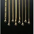 thumbnail image 7 of 5pcs Men Womens Stainless Steel Gold Twist Curb Link Chain Necklace 2-9mm, 7 of 7