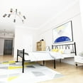 thumbnail image 3 of Emiosmt 14 in with Headboard and Footboard Metal Platform Bed Frame, Twin, 3 of 8