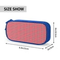 thumbnail image 4 of Goofa Red Checkboard Pattern Big Capacity Pencil Pen Case Office College Large Storage High Capacity Bag Pouch Holder Box Organizer, 4 of 9