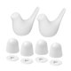 thumbnail image 2 of 2 fundas de cerámica para asiento de inodoro con forma de pájaro. Decoración creativa para el baño. Fáciles de instalar. Blanco, 2 of 9