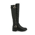 thumbnail image 3 of BURUDANI Women's Wide Calf Comfortable Winter Knee High Riding Boots, 3 of 5