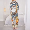 thumbnail image 6 of Goofa Hello Summer Cute Gnome Printed Women’s 2 Piece Pajama Set Super,Pajamas Women's Long Sleeve Sleepwear Soft Button Down Loungewear Pjs Lounge Set Nightwear-X-Large, 6 of 9