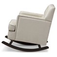 thumbnail image 5 of Baxton Studio Bethany Tufted Rocker in Light Beige and Dark Espresso, 5 of 5