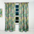 thumbnail image 2 of Designart 'Abstract Texture with Flowers & Leaves' Modern & Contemporary Curtain Panel, 2 of 5