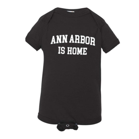 PleaseMeTees™ Baby Ann Arbor Michigan Is Home Born In From HQ Jumpsuit