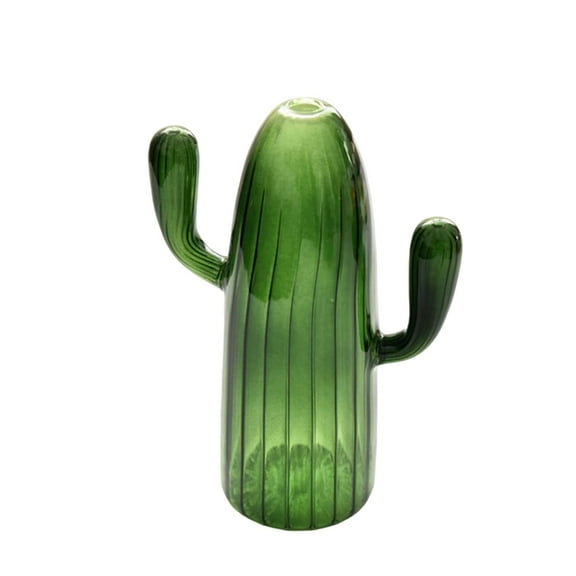 Ciwanning Cactus Glass Vase Room Decorations Clear Hydroponics Plant Vase Small Decorative Vase Desktops Ornament Birthday