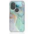 thumbnail image 5 of Rosebono Phone Case for Motorola Moto G Pure 2021 / Moto G Power 2022, Slim Hybrid Shockproof Graphic Fashion Cover Armor Case (Green Marble), 5 of 5