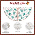 thumbnail image 3 of Rateoe Sea Turtle Pattern Christmas Tree Skirt with Ties , Christmas Tree Decorations, Farmhouse Christmas Decor Xmas Holiday Decorations-48", 3 of 6