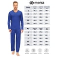 thumbnail image 2 of MoFiz Men's Bamboo Pajamas Set Long Sleeve V-Neck Top and Pants with Pockets Loungewear 2-Piece for Men, 2 of 4