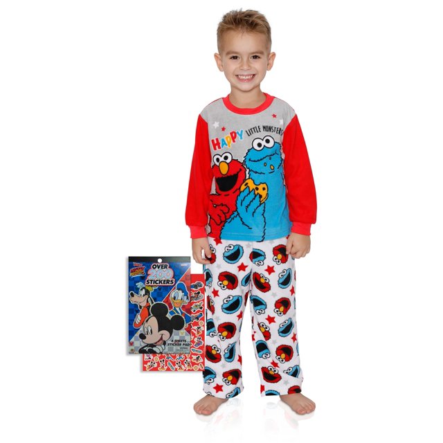Boys' License Fleece Pajamas with Stickers