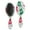 Christmas Stocking Pattern, variant on Christmas Tree and Bird Pattern Hair Brush,Girls Detangling Hair Brush,Glide Through Tangles with Ease for Wet & Dry Hair,8.8"X2.8"