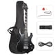 thumbnail image 1 of Guitarra eléctrica Glarry Cool Burning Fire Style, regalo de Navidad para amantes de la guitarra principiante con paquete de accesorios (negro), 1 of 5