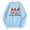 Light Blue, variant on WILLBEST essentials hoodie Fashion Women's Christmas Print Crew Neck Sweatshirt Trendy Long Sleeve Pullover For Holiday Style st patricks day hoodie