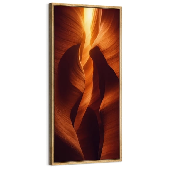 Large Framed Canvas Art Nature Desert Landscape Print for Modern Living Room Bedroom Wall Decor - 60"x30" Natural Framed