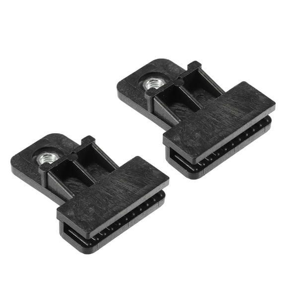 Unique Bargains 2 Pcs Window Door Glass Channel Retainer Clip 1.97"x1.57"x0.51" Universal for Car Truck Van Black