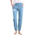 thumbnail image 1 of JHLZHS Pantalons en Lin pour Femmes Pantalons Décontractés Amples avec Cordon de Serrage en Lin Mélangé Tendance Pantalons en Lin Raccourcis pour Femmes, 1 of 3