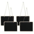 Dytern Party 4 PCS Mini Chalkboards Rectangular Hanging Blackboard