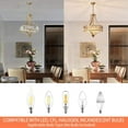 21.6" Crystal Chandeliers for Dining Room Modern Gold Chandelier with round Metal Shade 6-Light ...