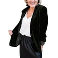 thumbnail image 1 of LUXUR Blazer Femme Couleur Unie Cardigan Décontracté pour Bureau Noir m, 1 of 2
