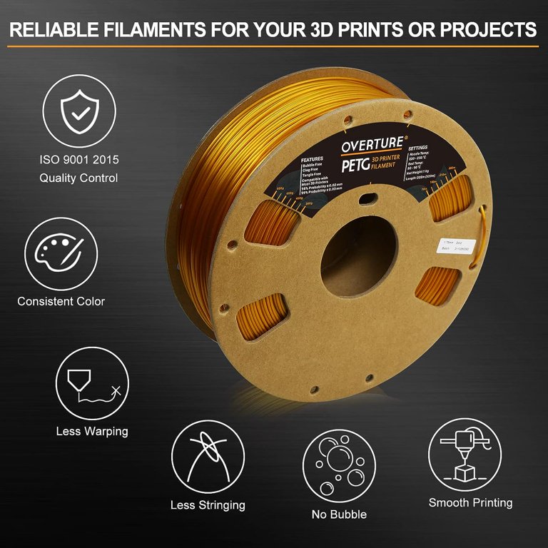 Overture PETG 3D Printing Filament 1.75mm – Overture 3D