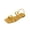 Yellow, variant on Xfvqtps Women Strappy Sandals Flat Slip on Open Square Toe Crisscross Summer Sandals Casual Shoes Walking Sandals