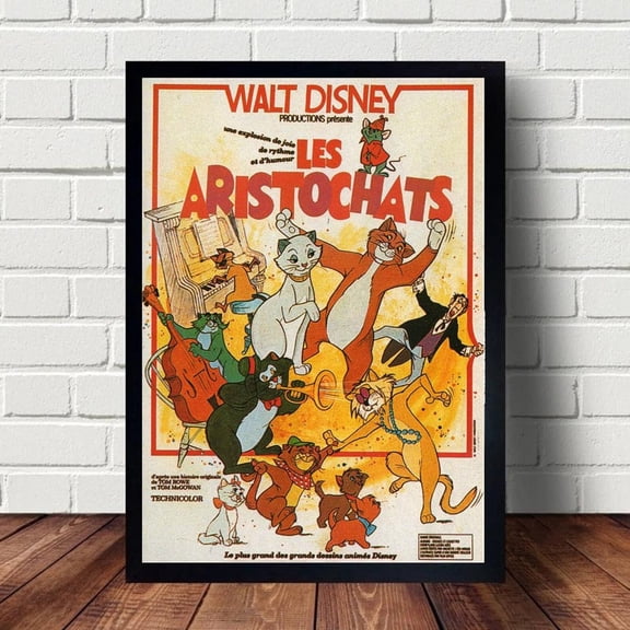 The Aristocats Poster, Home Decor Wall Art, Unframed Paper Poster 8x10in